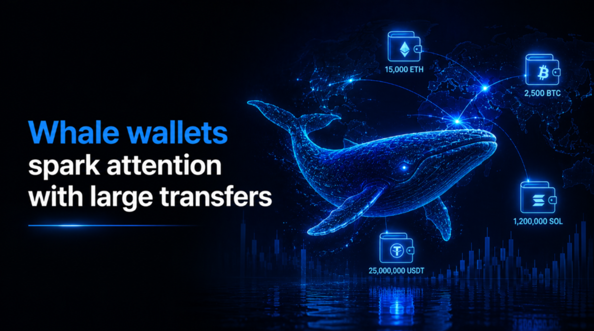 Whale wallets spark attention with large transfers