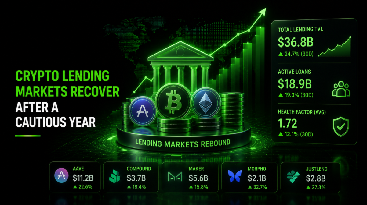 Crypto lending markets recover after a cautious year